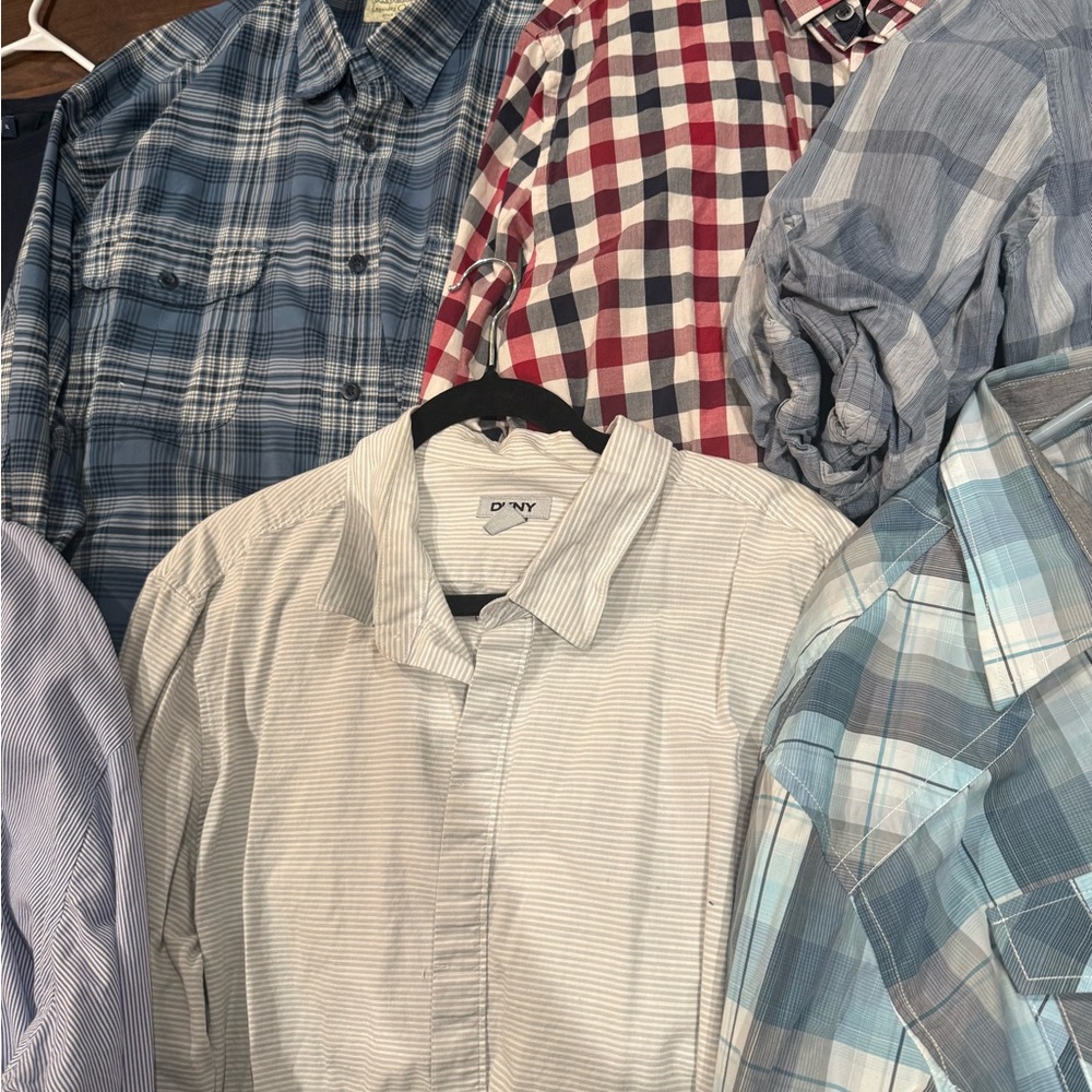 Men’s Brand Name Clothing Lot – 20 Pc Button-Down Shirts & Sweaters Size XL-XXL - Picture 6 of 10